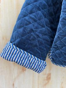 Veste matelassée indienne faite à la main en velours de coton de première qualité unisexe col montant manteau d'hiver bouton décoration nouvelle Collection réversible - Product Image 4