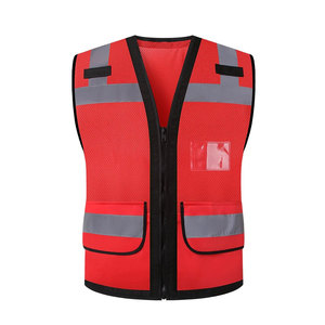 Chaleco reflectante de seguridad en el trabajo de alta visibilidad tela de lana mezcla de algodón transpirable ropa de abrigo personalizable - Product Image 2