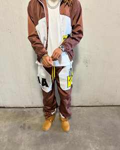 เสื้อแจ็กเก็ตกันลมผ้าไนลอนระบายอากาศของผู้ชายชุดสองชิ้นสำหรับฤดูร้อนงานตามสั่งพิมพ์ลาย - Product Image 4