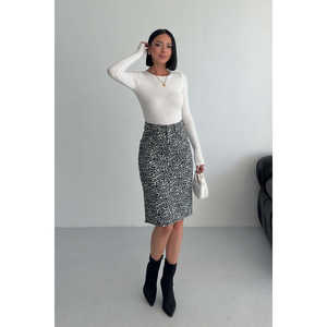 Falda Midi de Mezclilla Tipo Lápiz - Product Image 6