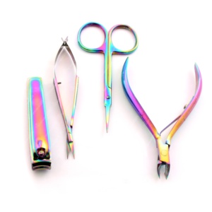 Logo personnalisé 8 pièces coupe-ongles ensemble manucure pédicure outil en acier inoxydable cuticule oreille cuillère PU boîte doigt pied ongle - Product Image 5