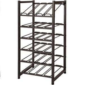 Whole Sale Custom Metallic Bottle Storage Rack Kitchen Storage Bottle Display Stand Soft <b>Drink</b> Holder For Hotel Supermarket - Product Image 1