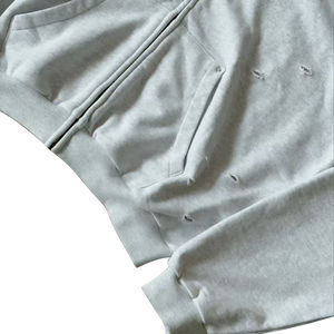 Sweats à capuche de mode vintage pour hommes en détresse Sweats à capuche imprimés pour hommes Sweats à capuche personnalisés de haute qualité en coton de créateur - Product Image 4