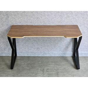 GD68071 K-Shaped <b>Iron</b> Legs Gaming Desk 140x70cm Plywood Wood Assembly Required for Home Office or Gaming Room - Product Image 6