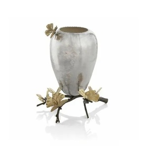 Home Decorative Aluminum Flower <b>Vase</b> High Quality and Best Manufacturing in Whole Sale Price Top Selling Metal Flower <b>Vase</b> IQBA - Product Image 1
