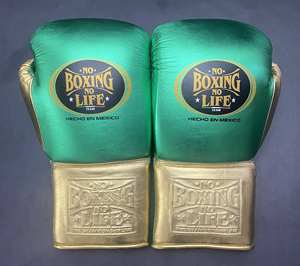 Pas de boxe pas de vie gants de boxe professionnels conception lacée rembourrage épais à 4 couches gants en peau de vache respirants évacuant l'humidité - Product Image 3