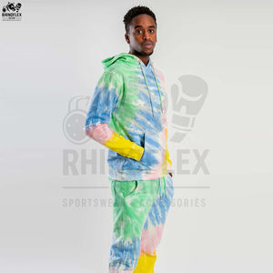 ชุดวอร์มมัดย้อมสำหรับผู้ชายไซส์ใหญ่พิเศษชุดวอร์มมัดย้อมสำหรับใส่วิ่งในยิมสำหรับฤดูหนาว - Product Image 3