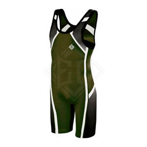 Nouvelle arrivée Spandex Polyester vêtements de lutte hommes Wrestling Singlet séchage rapide singulet personnalisé - Product Image 6