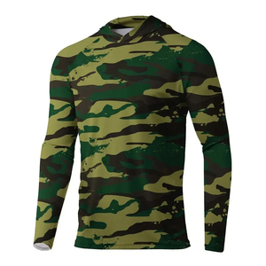 Chemise de pêche en plein air personnalisée pour hommes, sweat à capuche en polyester à manches longues, séchage rapide, protection UV UPF 50, respirant, sublimation - Product Image 4