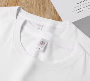 PRINTFUN hommes 100% coton motif solide à manches longues T-Shirt décontracté 230gsm tricoté bas quantité minimale de commande impression personnalisée conception à manches longues - Product Image 4