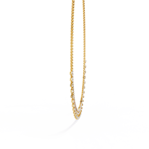 Magnifique collier en or 18 carats avec diamants de laboratoire pour femmes - Product Image 2