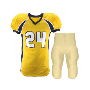 เสื้อฟุตบอลอเมริกันปรับแต่งได้พร้อมคุณสมบัติระบายอากาศชื่อทีมและหมายเลขดีไซน์และสีเฉพาะบุคคล - Product Image 1