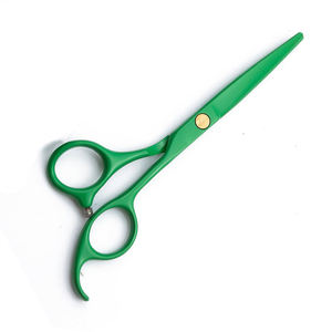 กรรไกรตัดผมใบมีดสแตนเลสเยอรมันเคลือบสีเขียวเข้มใบมีดคม - Product Image 1