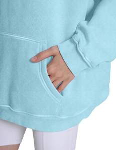 Nouvelle Arrivée Promotion Hiver : Sweats à Capuche en Polaire Unie Effet Délavé pour Hommes – Style Unique, Respirant, Écologique, Coton/Polyester Vintage - Product Image 6