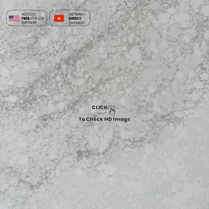 NV602 Carrara Gris Piedra de cuarzo artificial Hospitalidad Premium Floral Grain Engineering Resorts Losa de cuarzo - Product Image 5