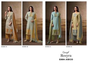 Collection Salwar Kameez en coton imprimé de qualité supérieure catalogue complet disponible tarif de gros pour les vêtements de fête-vêtements indiens pakistanais - Product Image 5