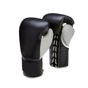 OEM ODM Custom Logo Professional High Quality PU Leather Boxing <b>Gloves</b> PU Leather <b>Lace</b> up Boxing <b>Gloves</b> for Training - Product Image 2
