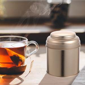 Hot Selling Round Shape Gold Polish Candle <b>Jars</b> With Lid Perfect For Home Decor Product Hotel Restaurant Room Cafe Tableware Use - Product Image 5