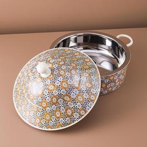 Lujo atractivo aspecto árabe diseño personalizado hecho a mano moderno decorativo Oriente Medio comida calentador Buffet cazuelas olla caliente - Product Image 4