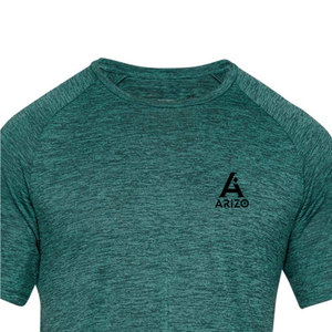 บริการ OEM เสื้อยืดผู้ชาย ผ้าฝ้าย 100% ถักทอ ระบายอากาศได้ดี เป็นมิตรกับสิ่งแวดล้อม คอกลม แขนสั้น โลโก้ด้านหน้า สไตล์ลำลอง ผลิตในปากีสถาน - Product Image 3