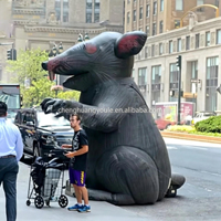Mascotte gonflable géante de rat ou souris de dessin animé Chenghuang Oxford 2026 avec souffleur, à vendre