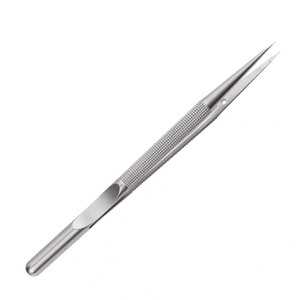 Micro-pince à tissus droite Adson en acier inoxydable, à manche plat, pour microchirurgie - Product Image 6