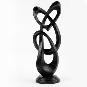 Sculpture d'art en métal aluminium tendance pour la décoration intérieure, design moderne, couleur personnalisée, salon - Product Image 3