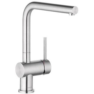 Grifo Mezclador de Cocina de una Sola Palanca Kludi L Steel en Acero Inoxidable Cepillado - Product Image 1