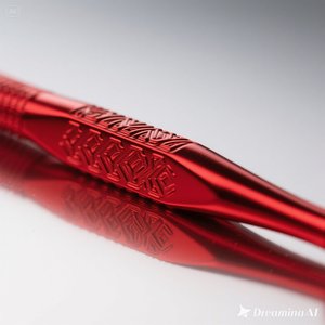 Cepillo de dientes rojo minimalista SoftBristle, mango ergonómico con diseño en relieve para un cuidado bucal suave, caja de 50 - Product Image 1