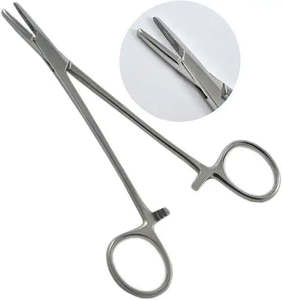 Porte-aiguille Halsey Pointe en carbure de tungstène de 6 pouces | Pince de maintien d'aiguille de suture chirurgicale médicale orthodontique dentaire - Product Image 4