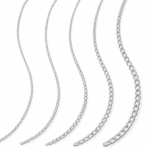 Chakralume 925 Sterling Silver <b>Cable</b> Chain 0.90mm 30cm 1ft Anti Tarnish Nickel Free Roll Packaging DIY Wholesale OEM Supplier - Product Image 4
