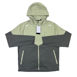 Ensemble survêtement streetwear 2 pièces personnalisé pour homme : coupe-vent court et pantalon cargo zippé en nylon et polyester – Vente en gros, OEM - Product Image 2