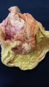 Custom Dyed Sari Silk Laps in Assorted Colors Made From 100% Silk Waste Ideal for Textile Spinner and Artists for Resale - Product Image 6