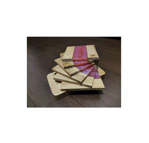 Highly Rated Natural Marble <b>Coaster</b> Wood <b>Holder</b> High Demand <b>Coaster</b> Handmade Marble <b>Coasters</b> for Kitchenware Accessories - Product Image 2