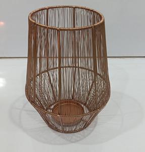 Copper Finished Metal Wax Light Lantern <b>Tealight</b> <b>Candle</b> Holders Large for Wedding Parties Christmas Occasion - Product Image 2