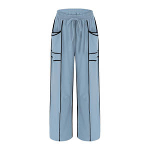 2025 haute qualité Baggy pantalons de survêtement pour femmes personnalisé poids lourd pantalon rayé ample survêtement femmes jambe large Baggy pantalons de survêtement - Product Image 3