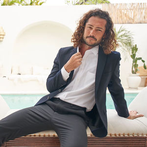 Poncho Homme Premium BEAM Coupe Ajustée Tricoté Épais 2 Boutons Imperméable Séchage Rapide Respirant Écologique Mélange Rayonne Polyester - Product Image 2