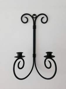 Portavelas de Pared de Metal de Lujo con Diseño Ornamentado que Mejora el Atractivo Estético del Interior del Hogar Sofisticado - Product Image 6