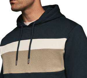 Sudadera con capucha personalizada de tu propio diseño con bolsillo de canguro, Sudadera con capucha de mezcla de algodón, ropa de calle informal para hombre, estilo en capas - Product Image 5