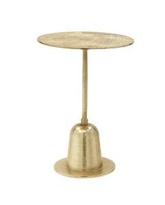 Table d'appoint moderne antique en métal coulé d'aluminium nouveau plateau de livres de café à trois pieds Design élégant pour meubles de salon - Product Image 2