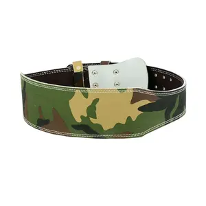 Cinturón de Gimnasio Extra Ancho con Soporte Lumbar, Cinturón de Levantamiento de Pesas, Superventas, Cómodo, Duradero, de Cuero Genuino, Ajustable - Product Image 2