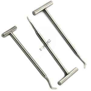 Elevadores de raíz manuales de acero inoxidable de alta calidad con agarre ergonómico para uso en clínicas dentales de Zonedge - Product Image 4