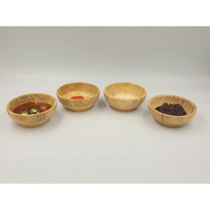 Huhipro Vietnam's Eco-Friendly <b>Bamboo</b> D9H4cm <b>Bowl</b> Quality Natural Minimalist Wood Handicraft for Camping OEM/ODM - Product Image 3
