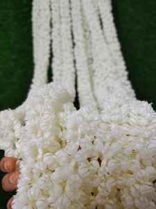 Fondo de brote de jazmín artificial, guirnalda Floral blanca para Nikah Temple Mandap Pellikooturu, decoración, bodas de destino - Product Image 3
