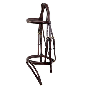 Brida inglesa con hardware S.S con piel de oveja australiana para montar a caballo, brida negra, productos de tachuelas ecuestres - Product Image 6