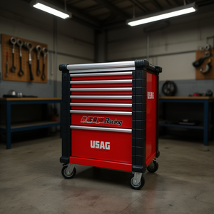 Armoire à roulettes Usag Racing avec un assortiment de 156 pièces pour l'entretien des outils, modèle 495 MB - Product Image 3