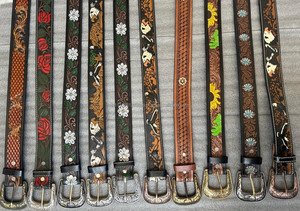 Nueva Llegada de Cinturones de Cuero de Alta Calidad Tallados a Mano Elegantes Cinturones de Color Marrón - Product Image 5