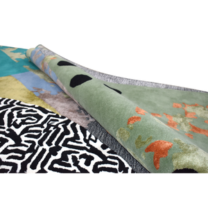 Recién llegado, alfombra moderna de lana con mechones a mano para decoración del hogar, Alfombra de pared a pared con patrón sólido para sala de estar - Product Image 4