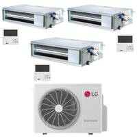 Systèmes HVAC flexibles split LG Trial 9000+9000+12000 BTU A+++ MU3R21 Inverter à conduit pour climatiseur en R32