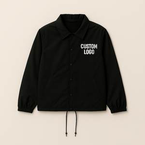 เสื้อโค้ชที่มีน้ำหนักเบาเสื้อกันลมกันน้ำผ้าไนลอนแนวสตรีทเสื้อแจ็คเก็ตปักและพิมพ์ลาย - Product Image 1